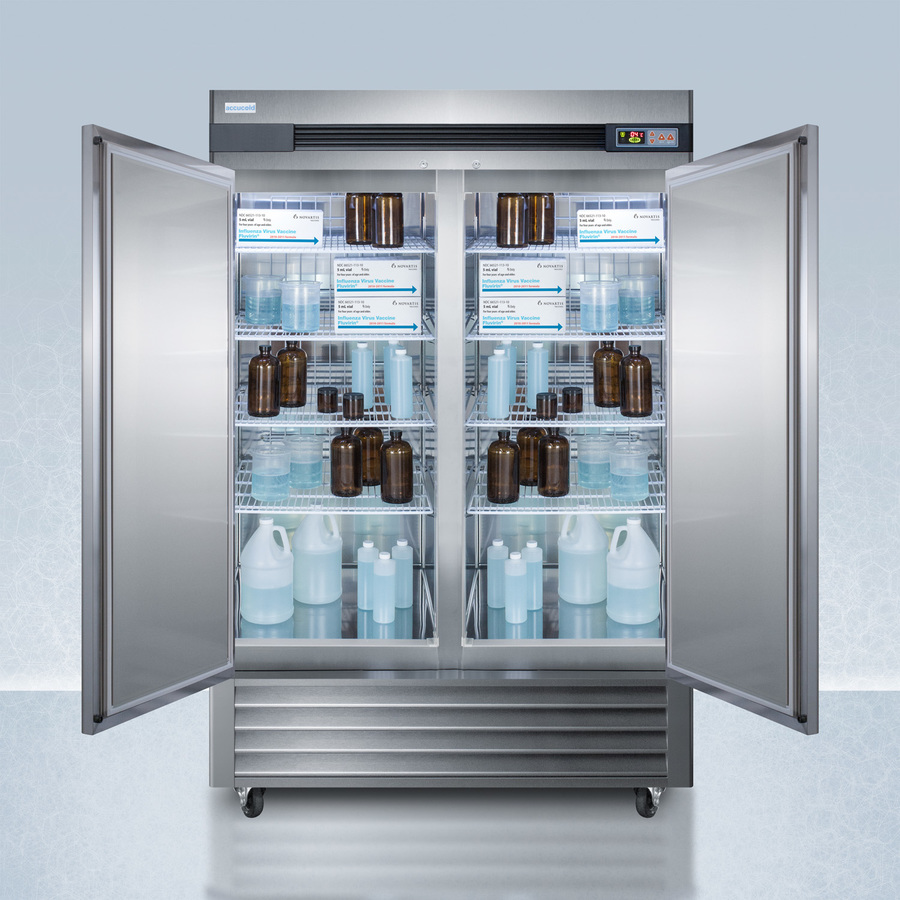 Full size Double Door Laboratory and Pharmacy Refrigerator - 45 cu ft  capacity